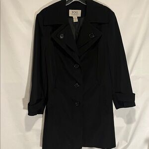 London Fog Black Trench Coat